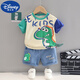 迪士尼（Disney）男童套裝純棉夏裝寶寶短袖兒童夏季衣服洋氣男寶嬰兒小童一歲童裝 小酷龍短袖套裝 100cm(100cm)