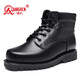 強人冬季男棉靴際華3515戶(hù)外作戰靴頭層牛皮固特異羊毛靴 JDE03 黑 41