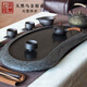 天然烏金石茶盤(pán)家用簡(jiǎn)約排水式茶臺石材茶具辦公室石頭茶海茶托 單茶盤(pán)60*30*3cm