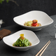 馳度三角盤(pán)子創(chuàng  )意菜盤(pán)家用商用高級感輕奢酒店飯店用餐具特色深盤(pán)湯盤(pán) 8英寸博士三角湯盤(pán)-白瓷