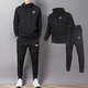 耐克（NIKE）男裝運動(dòng)套裝新款寬松經(jīng)典休閑夾克外套上衣簡(jiǎn)約運動(dòng)褲長(cháng)褲兩件套 經(jīng)典兩件套/春秋 L