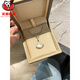 胖東來品質(zhì)18k金小裙子項鏈白貝母小扇子18K金大號鎖骨鏈母親節(jié)日 玫瑰金色大號白貝母帶鉆