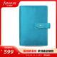 超值秒殺英國filofax malden A6 A5真皮活頁本筆記本記事本活頁手賬日程本 personal A6 翠鳥藍(lán)026026