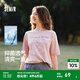 森馬（Semir）短袖t恤女中長(zhǎng)款寬松上衣海洋精靈印花2025夏新款涼感抑菌套頭衫 橡皮粉61216 2XL 175/96A