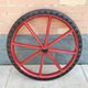 科威頓 工地手推車(chē)輪胎26×21/2勞動(dòng)車(chē)實(shí)心輪子板車(chē)斗車(chē)架子人力車(chē)鋼圈 單位：套 扁管鋼圈配帶孔實(shí)心胎帶軸承
