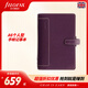 Filofax【超值優(yōu)惠】英國holborn真牛皮A7 A6 多功能活頁手帳筆記本記事本日程記本皮面本商務會議筆記 personal A6 紫色 025601