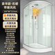 澳瑞莎整體淋浴房家用一體式玻璃簡(jiǎn)易洗澡房隔斷沐浴房衛生間沖涼浴室 豪華款100x80右裙