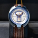寶路華（BULOVA）手表男石英表歐美表牛頭停車計時碼表50周年紀念款皮帶98B390 98B390