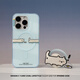 CARE CASE藍色邊框好奇覓食貓咪磁吸手機殼 適用于蘋果iPhone16 15 14 Pro Max 原創(chuàng)設計 防摔獨立按鍵 簡約 覓食貓藍框磁吸殼+覓食貓咪磁吸支架 iPhone 16 pro