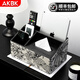 AKBK皮革紙巾盒客廳茶幾遙控器收納盒輕奢家用桌面創(chuàng  )意抽紙盒2025新款 【升級款】復古印花刺繡