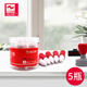 浩立信（LISON）5支裝光敏印油紅色 光敏印章油 財(cái)務(wù)印章印臺(tái)專用 辦公用品50ml分裝 