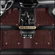 跡路者適用于奧迪腳墊A6L A4L A5L Q2LQ3 Q5L Q7 A3A7A8L大包圍汽車(chē)腳墊 真皮+星空毯【咖啡色】