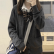 繪詩(shī)慧針織外套春秋款女裝新款2024年秋裝外搭開(kāi)衫針織衫薄款毛衣慵懶風(fēng) 日系學(xué)院風(fēng)針織開(kāi)衫【深灰色】 M 【建議90-105斤內(nèi)】