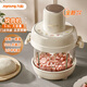 九陽(yáng)（Joyoung）3.5L大容量智能一鍵通多功能全自動(dòng)免看管和面絞肉機粗細可調316L抗菌防塞肉斜切變速電機防滑底座 智能免看管一鍵通 3.5L 【和面絞肉雙刀】