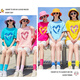 楓悅揚姐妹多人出游拍照T恤閨蜜裝夏套裝短袖純棉彩色團體聚會多巴胺 姐妹聚會T恤定制（單面?。?M 【建議100-115斤】