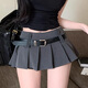 FOX.G灰色百褶裙短裙半身裙裙子女裝2025新款夏季洋氣jk制服小個子半裙 百褶裙灰色M