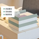 【nusign紐賽】得力收納盒文件盤桌面工位置物架托盤A4文件座辦公用品資料檔案存放整理可拆卸可組裝 四層-白綠搭配