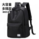 鵬境休閑書(shū)包男帆布中學(xué)生簡(jiǎn)約雙肩包男韓版背包男潮情人節旅行包 FASHION書(shū)包【經(jīng)典黑】