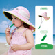 KocotreeKK樹(shù)原紗寶寶防曬帽嬰兒遮陽(yáng)帽夏季防紫外線(xiàn)兒童太陽(yáng)帽男童女童 貝爾粉 M碼：50cm-52cm，建議3-5歲