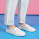 凡小如平底護士鞋女2026新款醫護專(zhuān)用工作鞋休閑舒適軟底防滑透氣小白鞋 白色 36 (腳寬腳胖拍大1碼）
