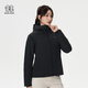 KOLON SPORT/可隆輕量羽絨服 女子戶(hù)外冬防潑水外套防風(fēng)透濕高蓬鵝絨夾克 LKDJ5SN128-BK 黑色 L 170/92A