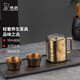 希諾純鈦功夫茶具套組一壺二杯高檔男女士悶茶壺家用泡茶壺時尚茶杯 日照金山T900