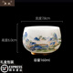 典躍羊脂玉瓷主人杯單杯高端家用德化白瓷茶杯辦公室個(gè)人品茗杯送禮 千里江山-羅漢杯160ml【禮盒裝】