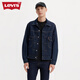 Levi's李維斯男士美式復古工裝風(fēng)時(shí)尚潮流翻領(lǐng)牛仔夾克外套潮牌 藍色 L