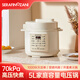 SERAFINOZANI尚尼電壓力鍋SZ-D01，簡約美觀，微電腦智能操作，多用菜單功能，一鍵排氣泄壓按鈕，安全泄壓 5L