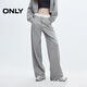 ONLY秋季時(shí)尚簡(jiǎn)約寬松撞色刺繡松緊繩休閑褲女|12441D011 G19 淺灰紗色 XL (175) 76A