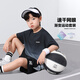 左西男童夏裝套裝兒童速干運(yùn)動衣服2025新款男孩短袖兩件套 深灰色130