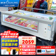 穗凌（SUILING）擺攤冰箱展示柜冷藏燒烤三輪車(chē)冰柜臺式商用保鮮柜臥式冷凍柜麻辣燙可接電瓶冰粉冷柜 1.7米帶視窗【內置貨籃/帶燈】WG4-249DS