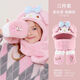KUROMI兒童圍巾帽子手套女童秋冬季保暖庫洛米卡通小學(xué)生毛絨圍脖女寶寶 TS24034美樂(lè )蒂粉套裝（5-15歲）