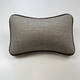 闊鄴久坐腰部支撐亞麻雪尼爾辦公椅腰枕靠墊汽車(chē)護腰腰靠午休用小枕頭 粗麻淺咖 長(cháng)34X寬22CM左右 背面防滑 包邊
