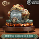 禮之源招財(cái)全銅金蟾擺件工藝品辦公室商務(wù)擺設(shè)家居客廳酒柜喬遷開(kāi)業(yè)禮品 小號(hào)直徑15高15CM-彩銅金蟾