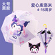 覓咖兒童黑膠晴雨兩用防曬雨半自動(dòng)傘男女幼兒園太陽(yáng)學(xué)生輕便防曬雨傘 大號(hào)【黑膠數(shù)碼印】愛(ài)心庫(kù)洛米