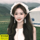 韞舜蕾絲頭巾女夏季出游拍照發(fā)卡氛圍感壓發(fā)百搭頭巾圍巾 蕾絲網(wǎng)紗發(fā)箍頭巾女 直徑13.5cm