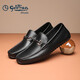 金利來(lái)（Goldlion）男鞋樂(lè )福鞋豆豆鞋輕便舒適套腳商務(wù)休閑鞋G567310469AAB黑色40