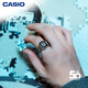 卡西歐（CASIO）50周年紀念款 限定戒指手表禮盒 液晶顯示LED照明 CRW-001-1PR 【戒指手表禮盒】