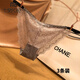 莫代爾歐美性感蕾絲內(nèi)褲女T褲可調(diào)節(jié)細(xì)帶透明誘惑火辣低腰女士三角褲頭 灰色+蝦粉+白色(裝) 3條 均碼