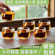 6只裝 純手工天然水晶茶杯玻璃杯不燙手無(wú)鉛中式家用加厚養(yǎng)生茶杯 不燙手中式家用水晶扳指杯6只