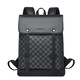 CHALEAH&KEVITH男士雙肩包16英寸電腦包商務(wù)時(shí)尚休閑背包書(shū)包旅行包登山包羽毛球 新款黑色格子