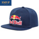 SMVP紅牛車(chē)隊帽子RedBull男女平沿嘻哈帽百搭刺繡運動(dòng)街舞通用四季 藏青色 均碼 可調節