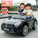 諾天使【雙人座位】兒童電動汽車可坐人四輪遙控雙座寶寶小孩玩具車 烤漆黑+遙控+皮座+12V大電瓶 超大雙座+藍牙音樂+易于安裝