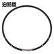 泊莉恩（Noproblem） 負(fù)離子時尚能量情侶頸椎項(xiàng)鏈硅膠項(xiàng)圈運(yùn)動項(xiàng)環(huán)男女款配飾品禮物 黑色升級款 52CM