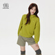 KOLON SPORT/可隆連帽衛衣 女子露營(yíng)垂釣野營(yíng)戶(hù)外運動(dòng)高領(lǐng)上衣 LKMT5ST624-YG 黃綠色 S 160/84A