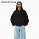 ALEXANDER WANG[明星同款]亞歷山大王星星圖案拉鏈連帽衫衛(wèi)衣外套美拉德 黑色 S