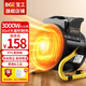 寶工電器（BGE）工業(yè)暖風(fēng)機(jī)取暖器小鋼炮熱風(fēng)機(jī)大功率家用電暖器防水恒溫電暖氣烘干電暖風(fēng)3000W家用電適用30㎡