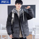 阿尼三加厚棉衣男冬季2025新款青少年外套防寒保暖棉服初中高中學(xué)生棉襖 黑色 XL （125-138斤）