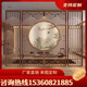 鋁合金屏風(fēng)格柵新中式仿古背景墻花格烤漆仿木紋屏風(fēng)隔斷客廳遮擋